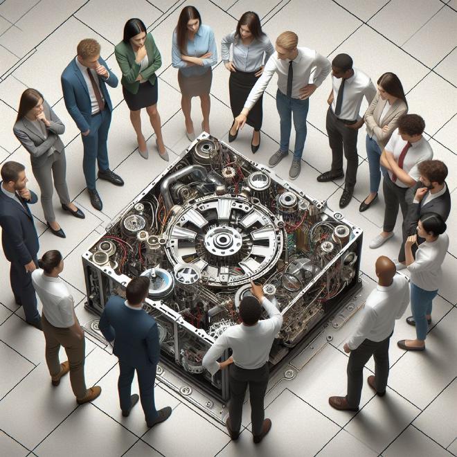 Team Discussing a Wireframe