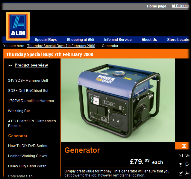 Aldi Generator
